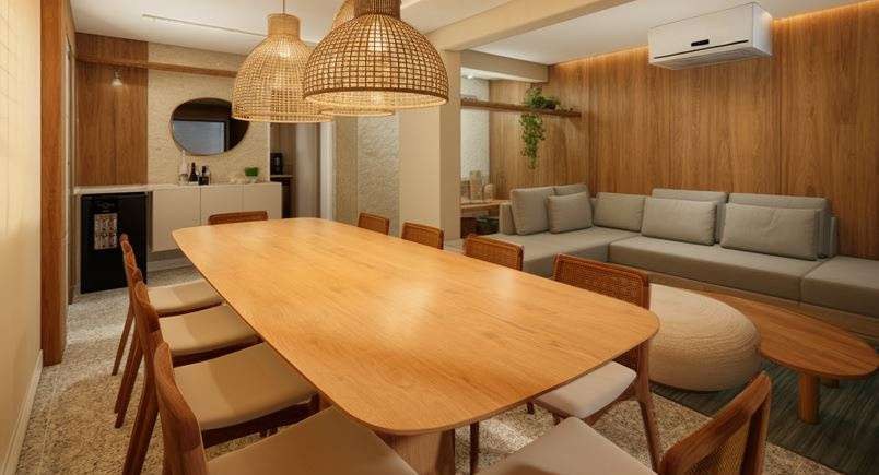 Interior do projeto E-10, reforma total de apartamento no Edifício Sobre as Ondas, Centro de Guaratuba