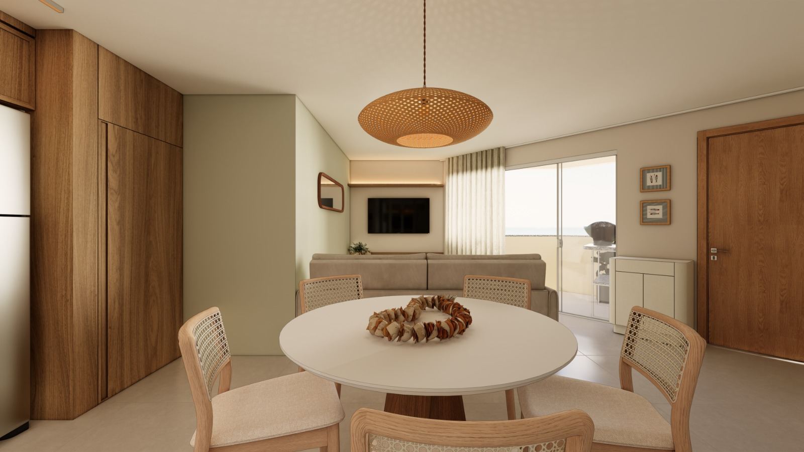Apartamento Edifício Leblon, projeto de interiores completo para apartamento familiar