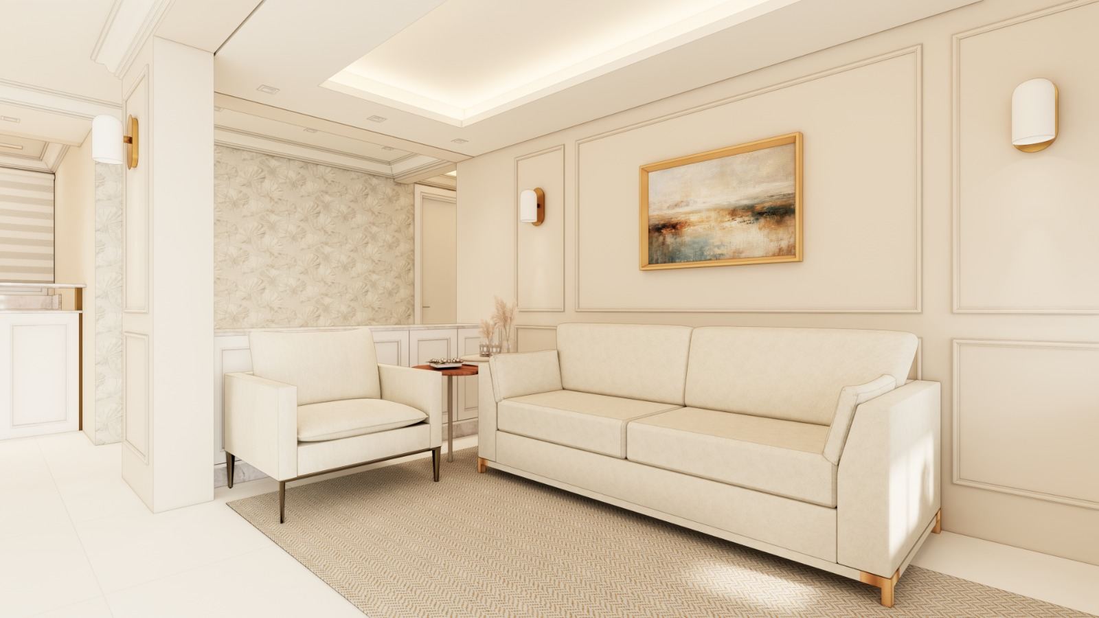 Apartamento Edifício Sobre as Ondas, projeto de interiores completo para apartamento familiar